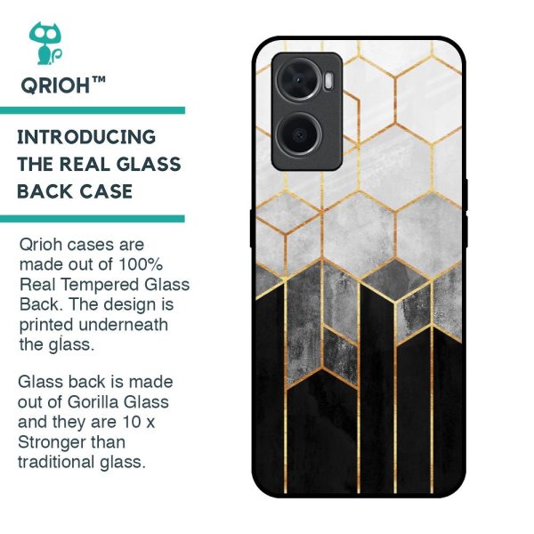 Tricolor Pattern Glass Case for Oppo A96 Discount