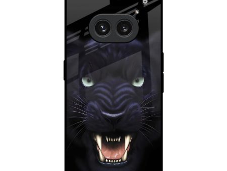 Angry Black Leopard Glass Case for Nothing Phone 2a 5G Cheap