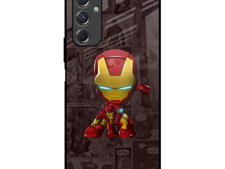 Angry Baby Super Hero Glass Case for Samsung Galaxy F34 5G on Sale