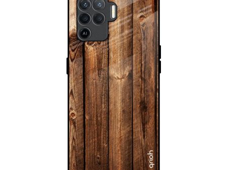 Timber Printed Glass Case for Oppo F19 Pro Cheap