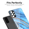 Vibrant Blue Marble Glass Case for Oppo F19 Pro Hot on Sale