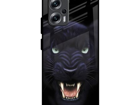 Angry Black Leopard Glass Case for Redmi K50i 5G Online Hot Sale