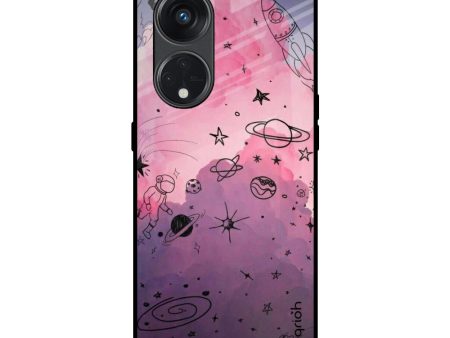 Space Doodles Glass Case for Oppo Reno8T 5G Online