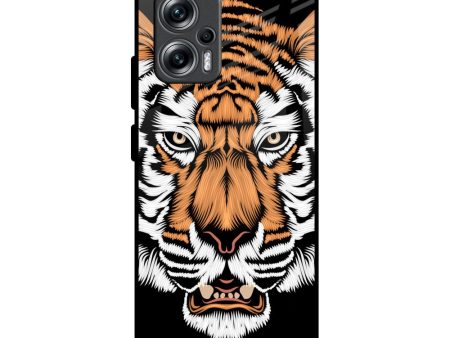 Angry Tiger Glass Case For Redmi K50i 5G Discount