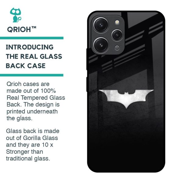 Super Hero Logo Glass Case for Redmi 12 Online Hot Sale