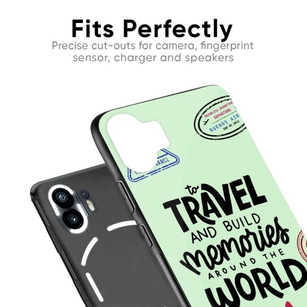 Travel Stamps Glass Case for Nothing Phone 2a Plus Sale