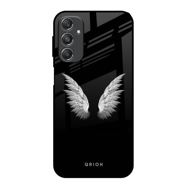 White Angel Wings Glass Case for Samsung Galaxy M34 5G Online