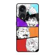 Anime Sketch Glass Case for Oppo Reno8T 5G For Sale