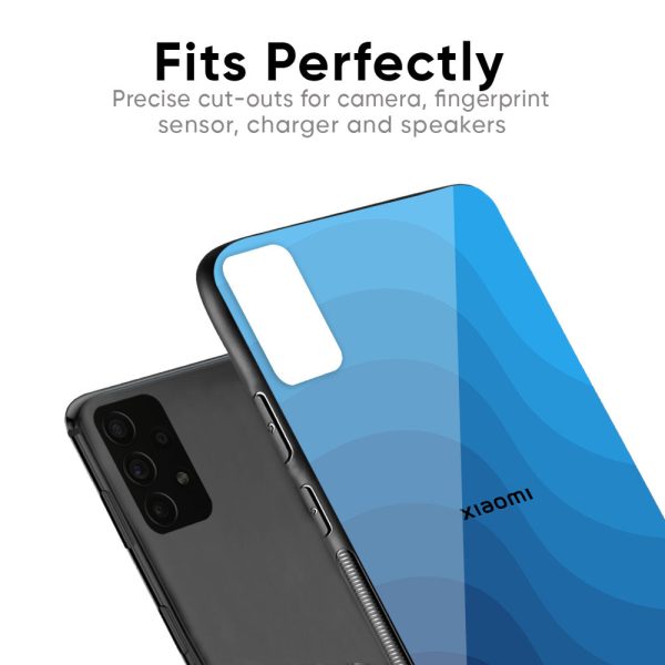 Blue Wave Abstract Glass Case for Xiaomi Redmi K20 For Discount