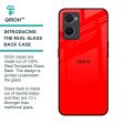 Blood Red Glass Case for Oppo A96 Fashion