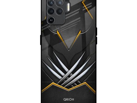 Black Warrior Glass Case for Oppo F19 Pro Cheap