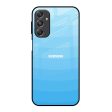 Wavy Blue Pattern Glass Case for Samsung Galaxy M34 5G Discount