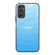 Wavy Blue Pattern Glass Case for Samsung Galaxy F34 5G For Discount