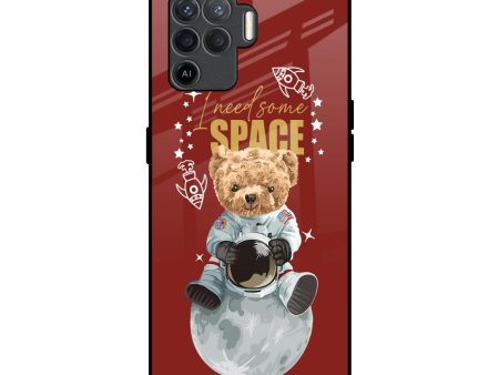 Astronaut Bear Glass Case for Oppo F19 Pro Cheap