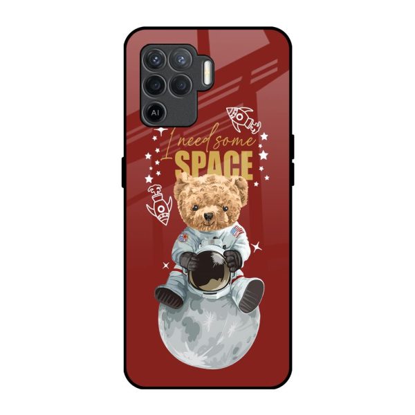 Astronaut Bear Glass Case for Oppo F19 Pro Cheap