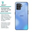 Vibrant Blue Texture Glass Case for Oppo F19 Pro Cheap