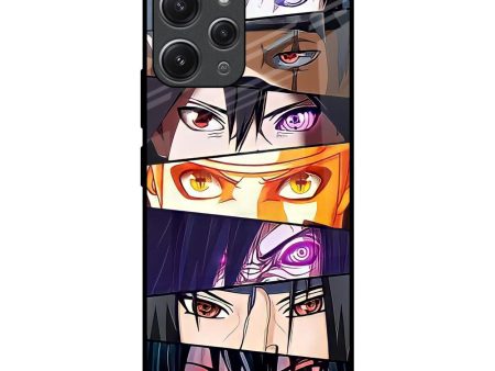 Anime Eyes Glass Case for Redmi 12 Cheap