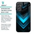 Vertical Blue Arrow Glass Case For Samsung Galaxy M34 5G Online now