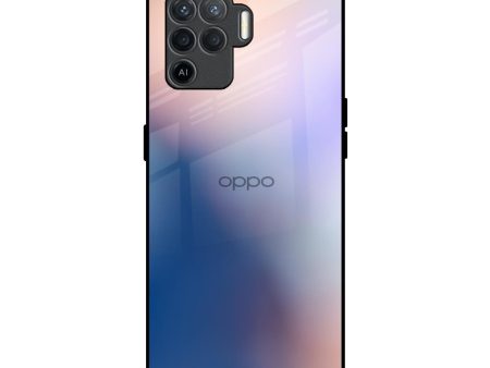 Blue Mauve Gradient Glass Case for Oppo F19 Pro Sale