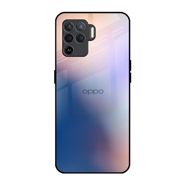 Blue Mauve Gradient Glass Case for Oppo F19 Pro Sale