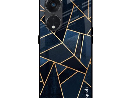 Abstract Tiles Glass Case for Oppo Reno8T 5G For Sale