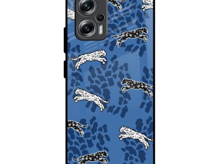 Blue Cheetah Glass Case for Redmi K50i 5G Hot on Sale