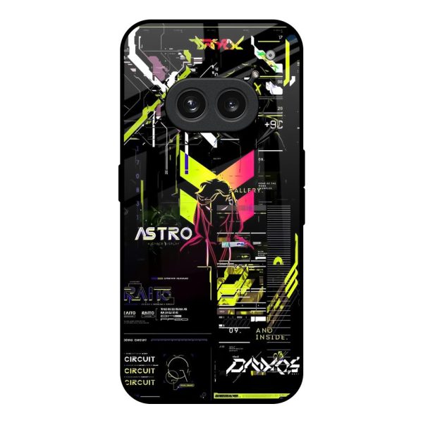 Astro Glitch Glass Case for Nothing Phone 2a 5G Sale