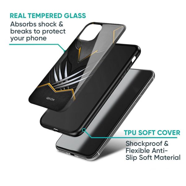 Black Warrior Glass Case for Oppo A96 Cheap