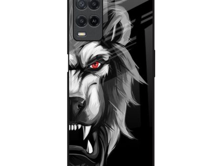 Wild Lion Glass Case for Realme 8 Sale