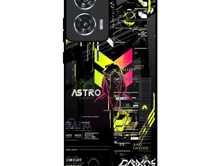 Astro Glitch Glass Case for Motorola Edge 50 Fusion 5G Cheap