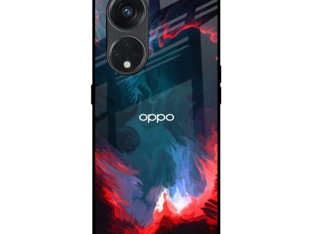 Brush Art Glass Case For Oppo Reno8T 5G Online Sale