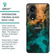 Watercolor Wave Glass Case for Oppo Reno8T 5G Cheap