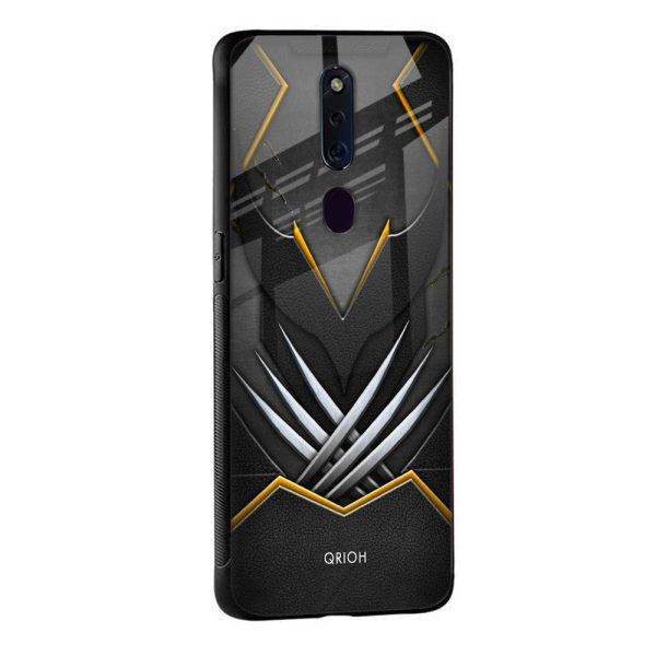 Black Warrior Glass Case for Oppo A36 on Sale