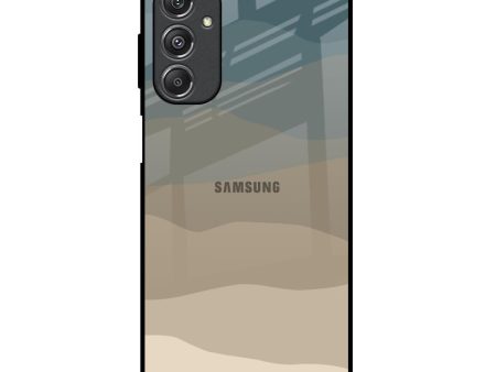 Abstract Mountain Pattern Glass Case for Samsung Galaxy M34 5G Online Sale