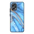 Vibrant Blue Marble Glass Case for Redmi K50i 5G Hot on Sale