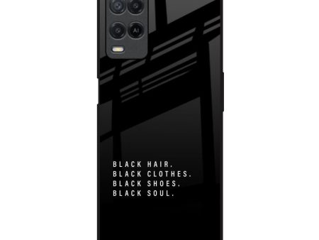 Black Soul Glass Case for Realme 8 Hot on Sale