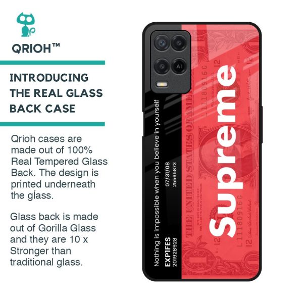 Supreme Ticket Glass Case for Realme 8 Online