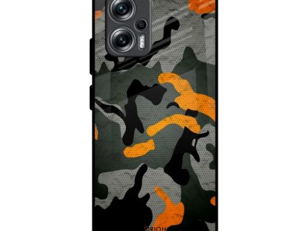 Camouflage Orange Glass Case For Redmi K50i 5G Online now