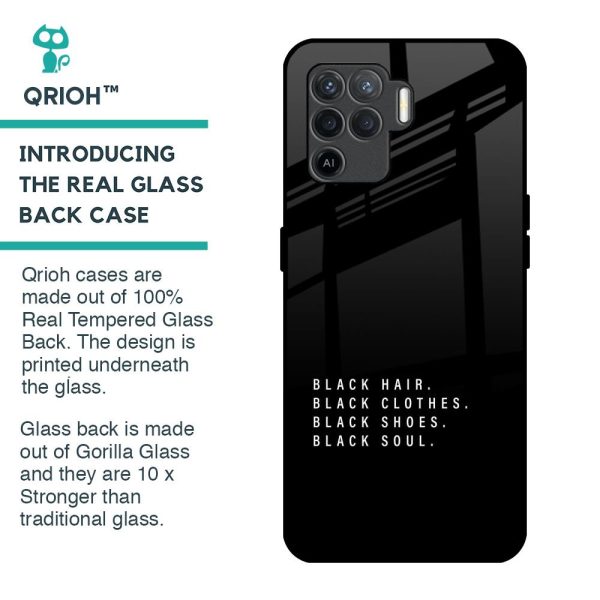 Black Soul Glass Case for Oppo F19 Pro For Sale