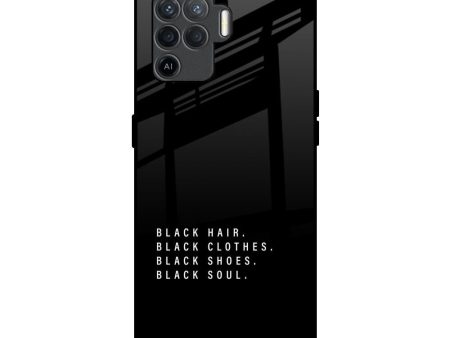 Black Soul Glass Case for Oppo F19 Pro For Sale