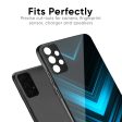 Vertical Blue Arrow Glass Case For Oppo F19 Pro Online Hot Sale