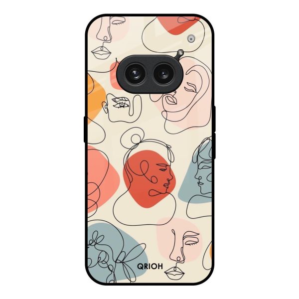 Abstract Faces Glass Case for Nothing Phone 2a 5G Online now