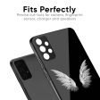 White Angel Wings Glass Case for Oppo F19 Pro Fashion