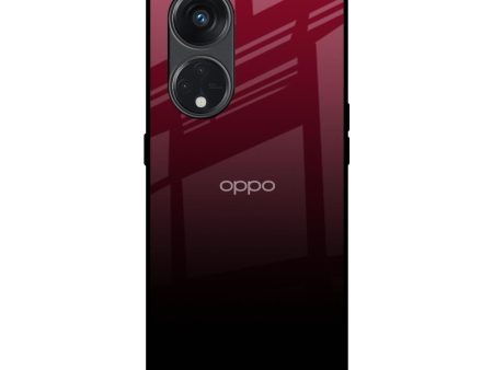 Wine Red Glass Case For Oppo Reno8T 5G Sale