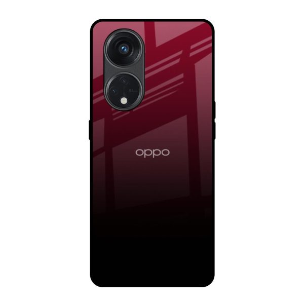 Wine Red Glass Case For Oppo Reno8T 5G Sale