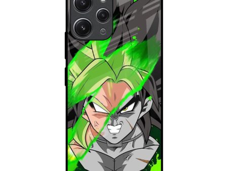 Anime Green Splash Glass Case for Redmi 12 Online