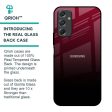 Wine Red Glass Case For Samsung Galaxy F34 5G For Cheap