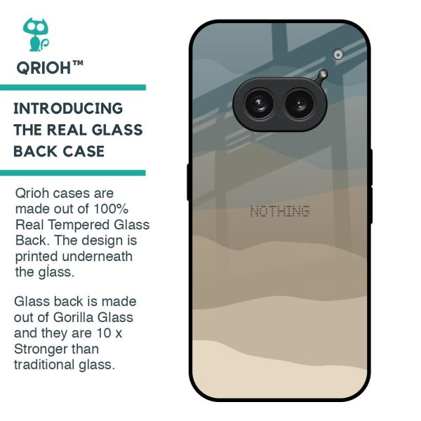 Abstract Mountain Pattern Glass Case for Nothing Phone 2a 5G For Cheap