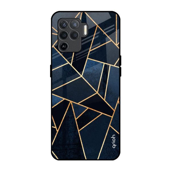 Abstract Tiles Glass Case for Oppo F19 Pro For Discount