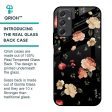 Black Spring Floral Glass Case for Samsung Galaxy F34 5G Hot on Sale